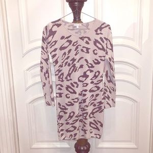 Gianni Bini Animal Print Sweater Dress
